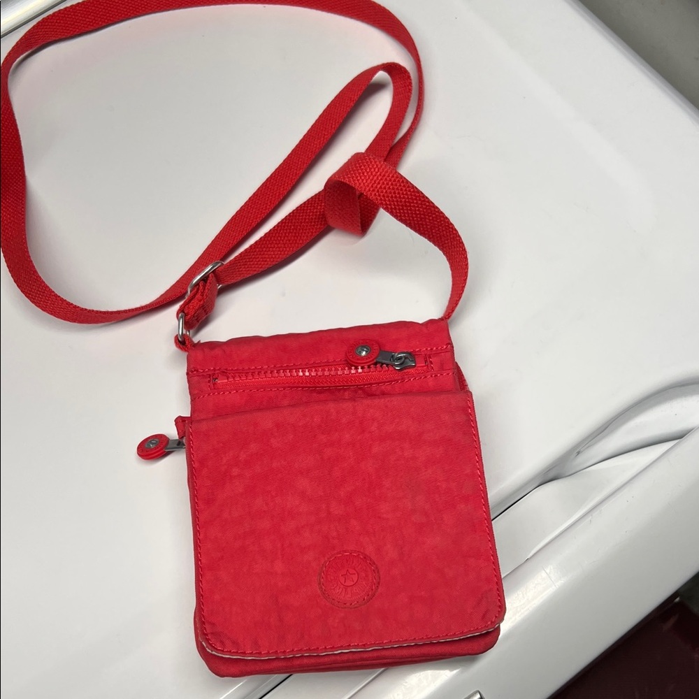 Kipling Vibrant Red Crossbody Bag